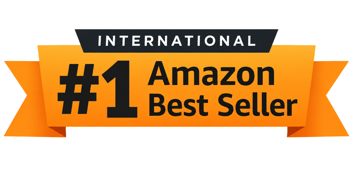 #1 International Amazon Best Seller badge